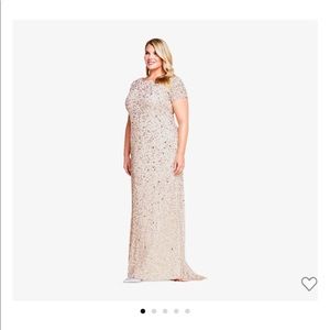 Adrianna Papell. Size 20. Blush sequin dress